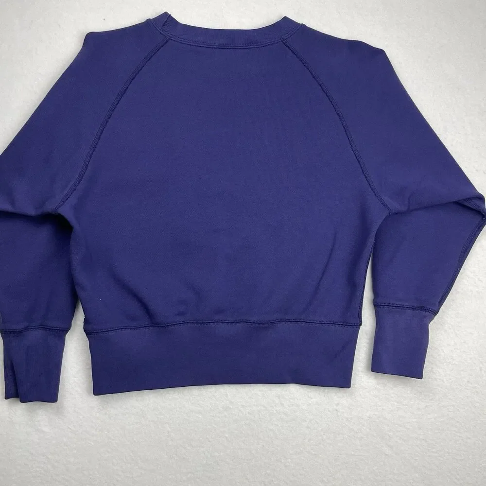 J Crew Women’s Nautical Rope Anchor Sweater Fisherman Purple-XS